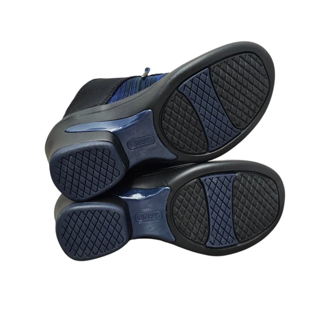 Bzees Ease Lace Up Cloud Technology Fabric Black … - image 8